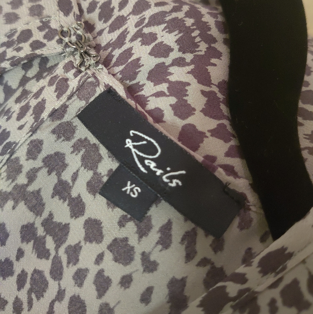 Rails Sophia Olive Lynx Romper Xs - image 3